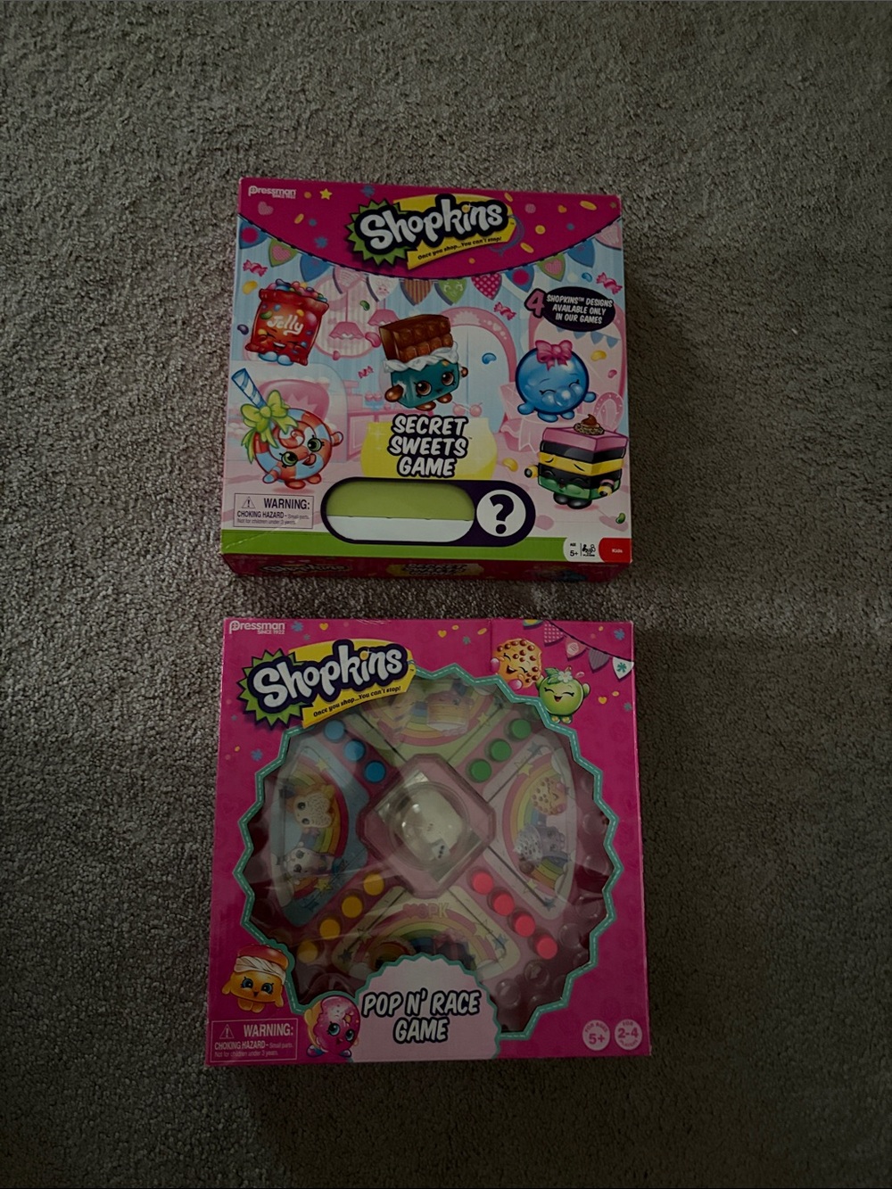 Shopkins Sweet Secrets & Pop N' Race Game Set